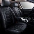 thumbnail image 4 of 1 Pcs Universal Car Front Seat Mat Covers PU Leather Breathable Cushion Pad Set Exquisite Workmanship Comfortable Antibacterial, 4 of 6