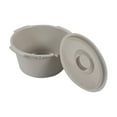 thumbnail image 4 of Milaget Seau de Commode Stable Demi-Seau pour Chaise de Commode pour Toilette Salle de Bain Adultes, 4 of 9
