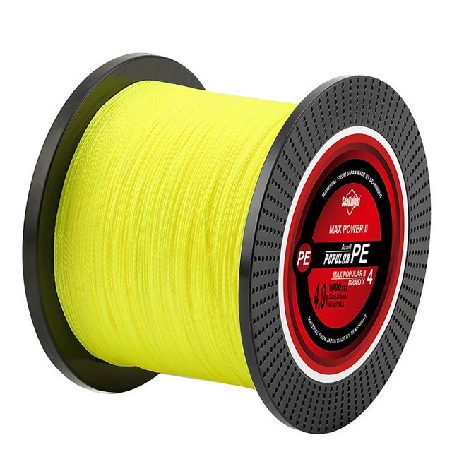 TP PE Fishing Line 500M 1000M Braided Fishing Line 8-80LB Multifilament Line Carp Fishing Cord Fishing Thread Yellow 500M 20LB