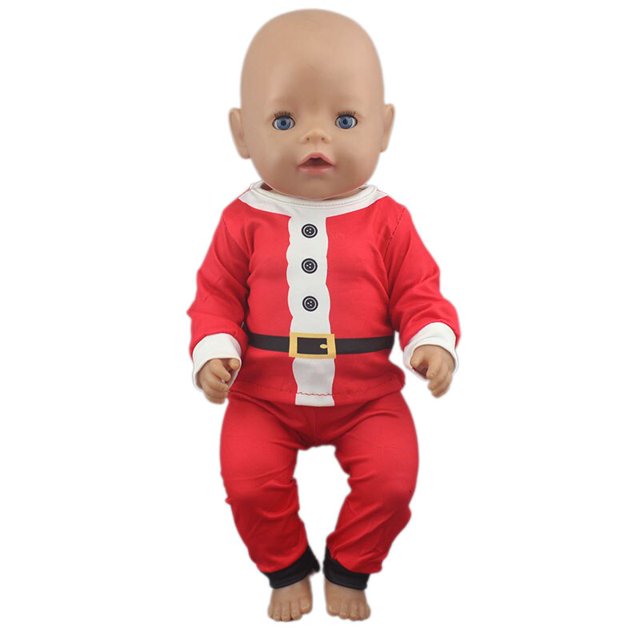 2022 lovely Christmas Set Fit For 43cm Baby Doll 17 Inch Reborn Baby Doll Clothes, Shoes are not included heqiyong LED