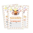 thumbnail image 1 of Darling Souvenir Yellow Birthday Invitation Card 28 Pcs Fill or Write In Blank Invites Printable Party Supplies 5 x 7 Inches, 1 of 5