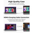 thumbnail image 3 of XGERTGI 15.6 Inch Portable Monitor, FHD 1080P USB-C HDMI Second Screen for Laptop, PC, Mac, Phone, PS5, Xbox & Switch, with Smart Cover, Grey, 3 of 10