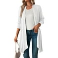 thumbnail image 1 of Cardigan for Women Plus Size Open Front Casual Lightweight Knit Kimono Cardigan Sweaters with Pockets Alsol Lamesa, 1 of 6