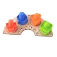 thumbnail image 1 of Montessori Busy Board DIY Accesorios Material Enseñanza Prop Habilidad práctica para Forma de ventilador de tornillo perfke material de tablero ocupado, 1 of 9