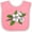 Pink and White, variant on Inktastic Beautiful Apple Blossom Flowers on Branch Boys or Girls Baby Bib