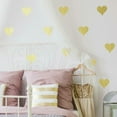 thumbnail image 2 of Gold Foil Hearts Peel and Stick Wall Decals, 2 of 2