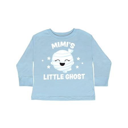 

Inktastic Cute Mimi s Little Ghost with Stars Gift Toddler Toddler Girl Long Sleeve T-Shirt
