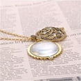 thumbnail image 5 of HOOUN Fashion Bronze Magnifier Glass Chain Pendant 5X Magnifying Necklace Grandma-sun flower, 5 of 5