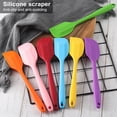thumbnail image 2 of Pebbuoy Silicone Scraper for Baking Cooking Scraping Mixing Colorful Heat Resistant Spatula Non Stick BPA-Free Kitchen Tools for Home Restaurant, 2 of 7