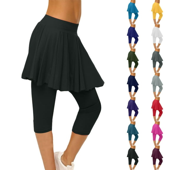 Women's Athletic Skort with Built-in Shorts Comfortable Tennis and Yoga Skirt for Gym and Active Wear