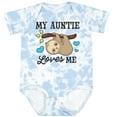 thumbnail image 3 of Inktastic My Auntie Loves Me with Sloth and Hearts Boys or Girls Baby Bodysuit, 3 of 5