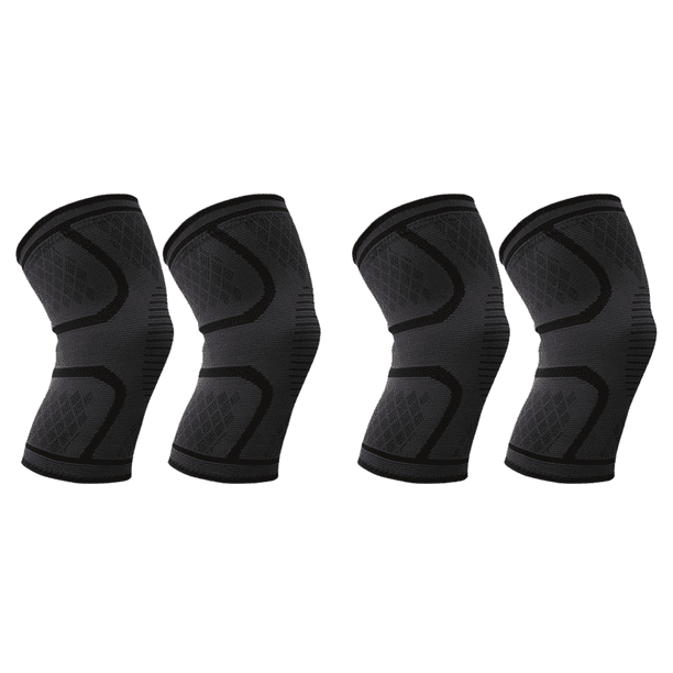 Rodilleras para El Dolor Rodilla Funda Almohadilla Compresión Deportiva Nailon Elástico (L)