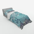 thumbnail image 3 of Ambesonne Blue Bedding Set 4 Pcs, Rain and Umbrellas Fall, Queen, Blue Purple, 3 of 3