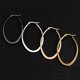thumbnail image 2 of Pendientes grandes pendientes de Corea pendientes de acero de titanio pendientes de oro para mujer temperamento pendientes de círculo grande, 2 of 5