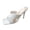 White, variant on Vedolay Summer Shoes Women's Platform Heel Pumps Slingback Peep Toe High Heel Stiletto Heel Party Shoes,Black 8.5