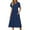 Navy, variant on Xunlbb Summer Dresses for Women 2025 Women's Casual Summer Dress Spring Short Sleeve Dress with Pockets Beach A Line Casual Dress S-2XL
