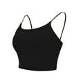 thumbnail image 3 of Aofany Women's Plus Size Comfy Cami Crop Top with Padded Lounge Bralettes Camisole Tank Tops, 3 of 7