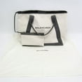 thumbnail image 4 of Pre-Owned Balenciaga Navy Cabas M 339936 Women's Canvas,Leather Tote Bag Cream,Gray (Good), 4 of 17