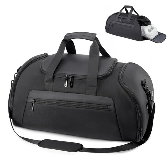 Behome 40L Gym Bag for Men Women, Large-Capacity Travel Duffle Bag with Shoe & Wet Compartments, 3 in 1 Carry on Weekender Overnight Bag for Workout and Travel