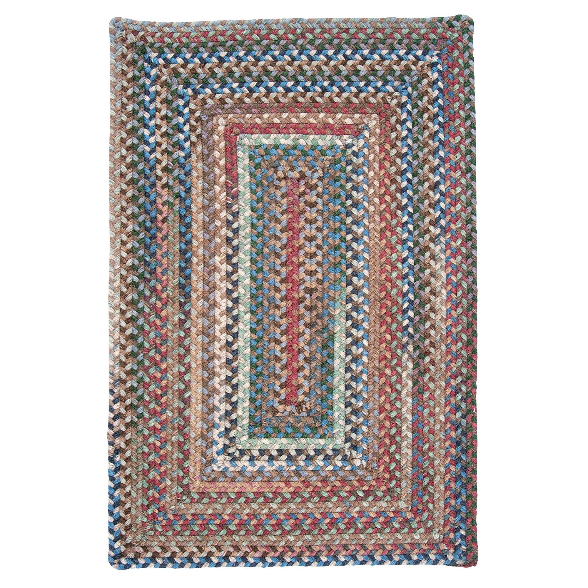 3' x 5' Braided Reversible Rectangular Area Throw Rug