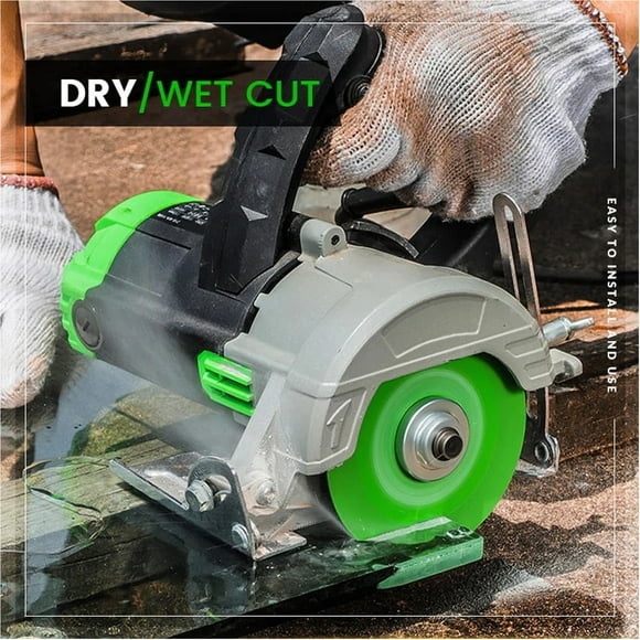 Glass Cutting Disc, Glass Saw Blade 1mm Thickness Wet Dry Cut For Ceramic Tile Green