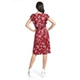 thumbnail image 3 of Vestido estampado flores Roman Fashion /Juvenil, 8867-13 (Vino flores) vino CH, 3 of 5