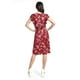 thumbnail image 3 of Vestido estampado flores Roman Fashion /Juvenil, 8867-13 (Vino flores) vino EG, 3 of 5