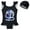 Black1, variant on Girls Swimsuit Wednesday Addams Bathing Suits Kids Summer Beach Water Sport Rash Guard Set Floral Swimwear for 3-9 Years Old