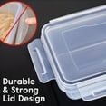 thumbnail image 5 of 48-Piece Deluxe Food Storage Containers Set - Airtight, BPA-Free, Easy-Snap Lids, and Stackable - Includes 24 Containers, 24 Lids, Free Labels, and Marker for Pantry and Kitchen Organization, 5 of 9
