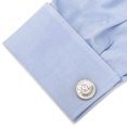 thumbnail image 3 of Coin Perfection Rhodium Cufflinks, 3 of 5