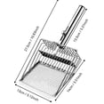 thumbnail image 4 of Cat Litter Scoop, Large Size Metal Litter Sifter with Small Holes, Durable Push and Pull Cleaning Tool for All Types of Litter, Heavy Duty Sifter, 4 of 6