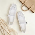 thumbnail image 4 of Mary Jane Flats for Women, Comfortable Round Toe Dressy Ballet Flats with Braided Adjustable Buckle and Memory Foam Cushioning, 4 of 6