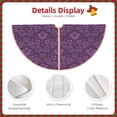 thumbnail image 5 of Balery Retro Florals Purple Printed Christmas Tree Skirt , Merry Christmas Party Christmas Tree Decoration,Adjustable Tree Skirt-30", 5 of 8