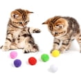 thumbnail image 2 of Bolas de juguete para gatos KEWITY Bolas de pompones de 3 cm coloridos, 2 of 5