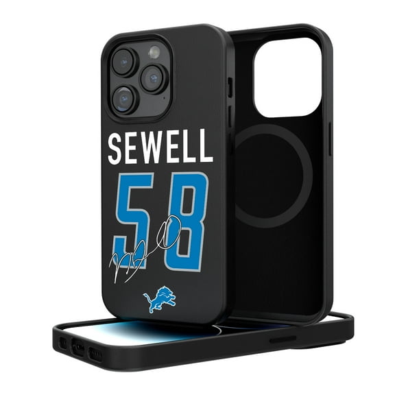 Keyscaper Penei Sewell Detroit Lions iPhone Magnetic Bump Case