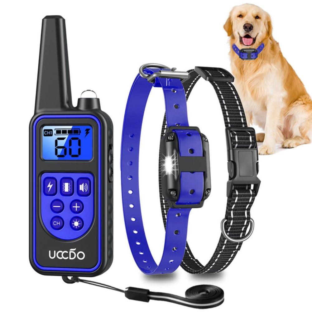 Dog Training Collar, Rechargeable Shock Collars for Dogs with Security  Lock, Beep, Vibration and Shock, 2600ft Remote Range with Light -  Walmart.com