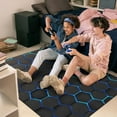 thumbnail image 2 of Green Honeycomb Chair Mat for Hardwood Floor, 36"x 48" Office Chair Rugs , Low-Pile Non Slip Floor Protector Mat for Desk Chair for Home, 2 of 8