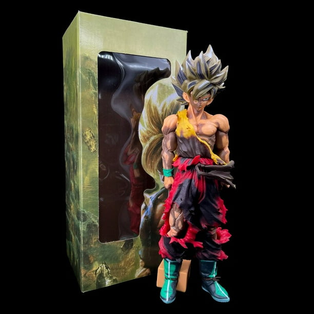 Figura de acción de Dragon Ball Son Goku Super Saiyan de 33cm, modelo de muñeca Brinquedos, decoración del hogar, juguete de regalo de Navidad zhangmengya LED