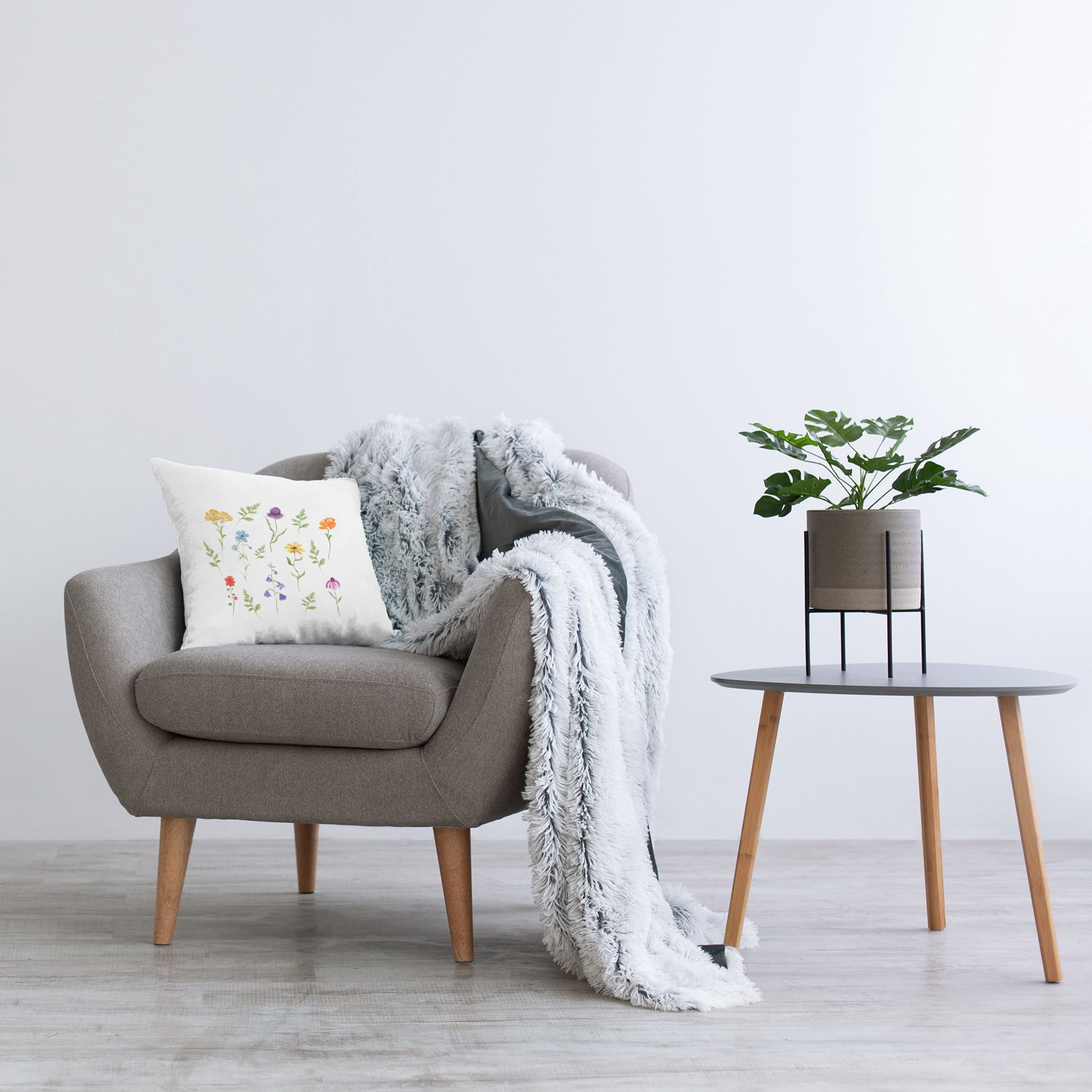 Stupell Industries Simple Forest Herbs Decorative Printed Throw Pillow Design by Corinne Rose Designs