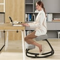 thumbnail image 4 of Costway Rocking Kneeling Chair Ergonomic Posture Correcting Back Pain Padded Cushion, 4 of 10