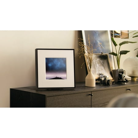 Samsung - HW-LS60D Music Frame Smart Speaker/Picture Frame, Dolby Atmos - Black