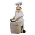 thumbnail image 1 of GROWTH TANK French Chef Figurine Kitchen Ornament Resin Cook Statue Sculpture Home Bar Decor Cooking, 1 of 8