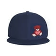 thumbnail image 2 of ZICANCN Valentine Red Heart Bear Baseball Caps, Trucker Hats for Men And Women, Adjustable Breathable Flat Caps, Navy Blue, 2 of 8