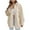 Beige, variant on IROINNID Cardigan for Women Open Front Deals Jacket Solid Jacket Button Pocket Turndown Neck Warm Medium And Long Jacket,Coffee