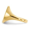thumbnail image 3 of 14k 9.5x12.5mm Closed Back Signet Ring RS182, 3 of 6
