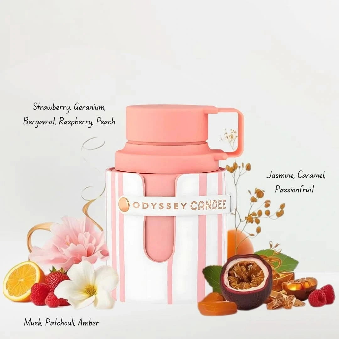 Odyssey Marshmallow, Odyssey Candee, Odyssey Dubai Chocolat, Odyssey Toffee Coffee & Odyssey Black Forest Eau de Parfum Spray 100ml (3.4 oz) by Armaf (Bundle)
