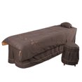 thumbnail image 2 of 4 Uds. Juegos de cama para salón de belleza, funda nórdica para Spa y masaje, funda para taburete, funda para taburete, color café oscuro, 2 of 13