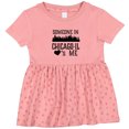 thumbnail image 3 of Inktastic Chicago Illinois Someone Loves Me Skyline Girls Baby Dress, 3 of 5