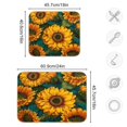thumbnail image 3 of Dish Drying Mat Kitchen Pad Large Counter Absorbent Dish Mats Drainer Seamless Sunflower Pattern, 3 of 8