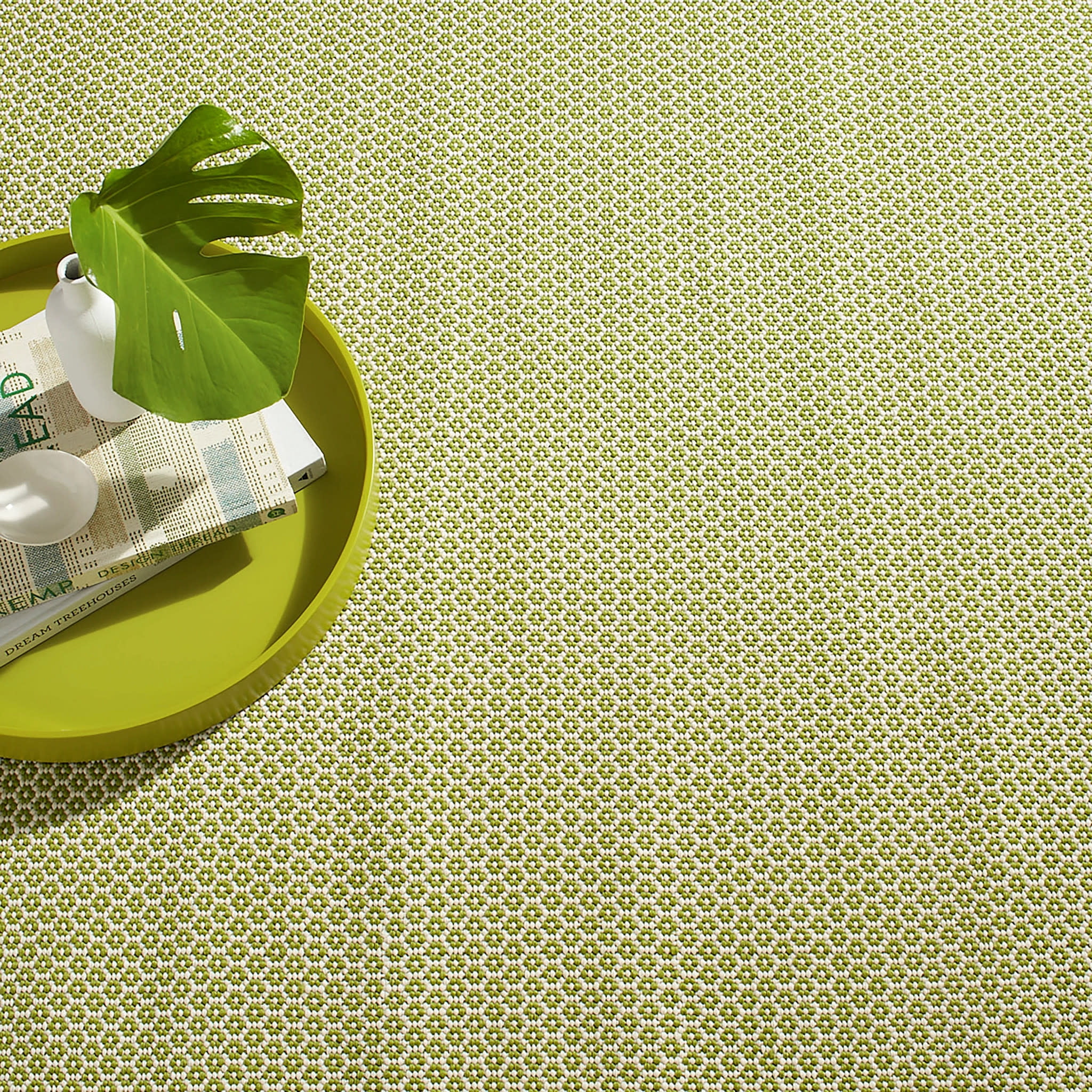 Dash & Albert Finn Handwoven Indoor/Outdoor Rug, 2' 6" x 8', Sprout